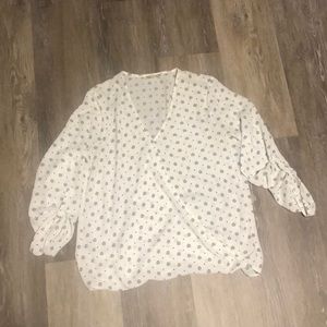 Pleione | medium quarter length sleeve work top